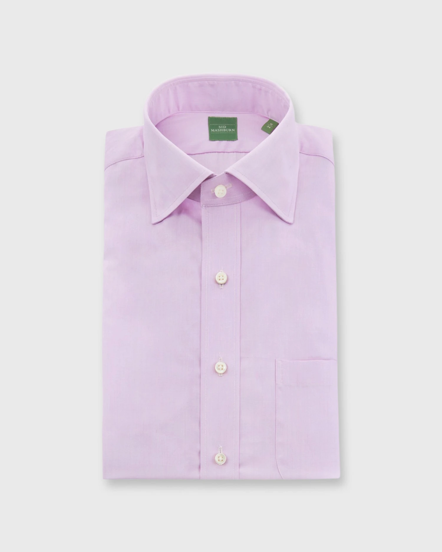 Spread Collar Dress Shirt In Pink End-on-End 1 Spread Collar Dress Shirt In Pink End-on-End
