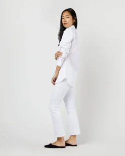 Boyfriend Shirt In White Poplin -ULLA JOHNSON SHOP S11712 570