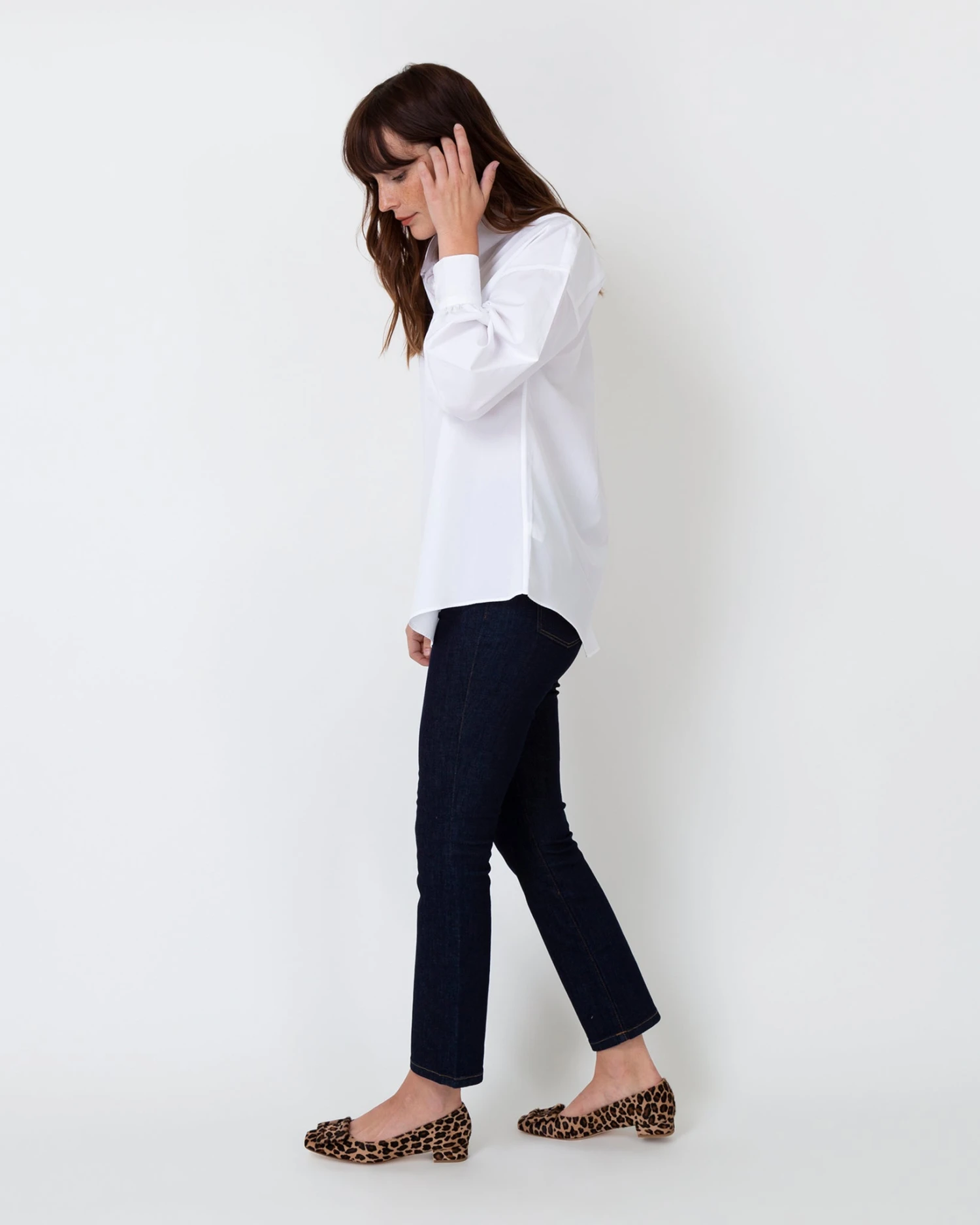 Anaya Popover Shirt In White Poplin 4 Anaya Popover Shirt In White Poplin - Image 4