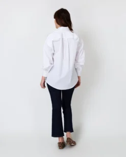 Anaya Popover Shirt In White Poplin 12 Anaya Popover Shirt In White Poplin -ULLA JOHNSON SHOP S36446 5