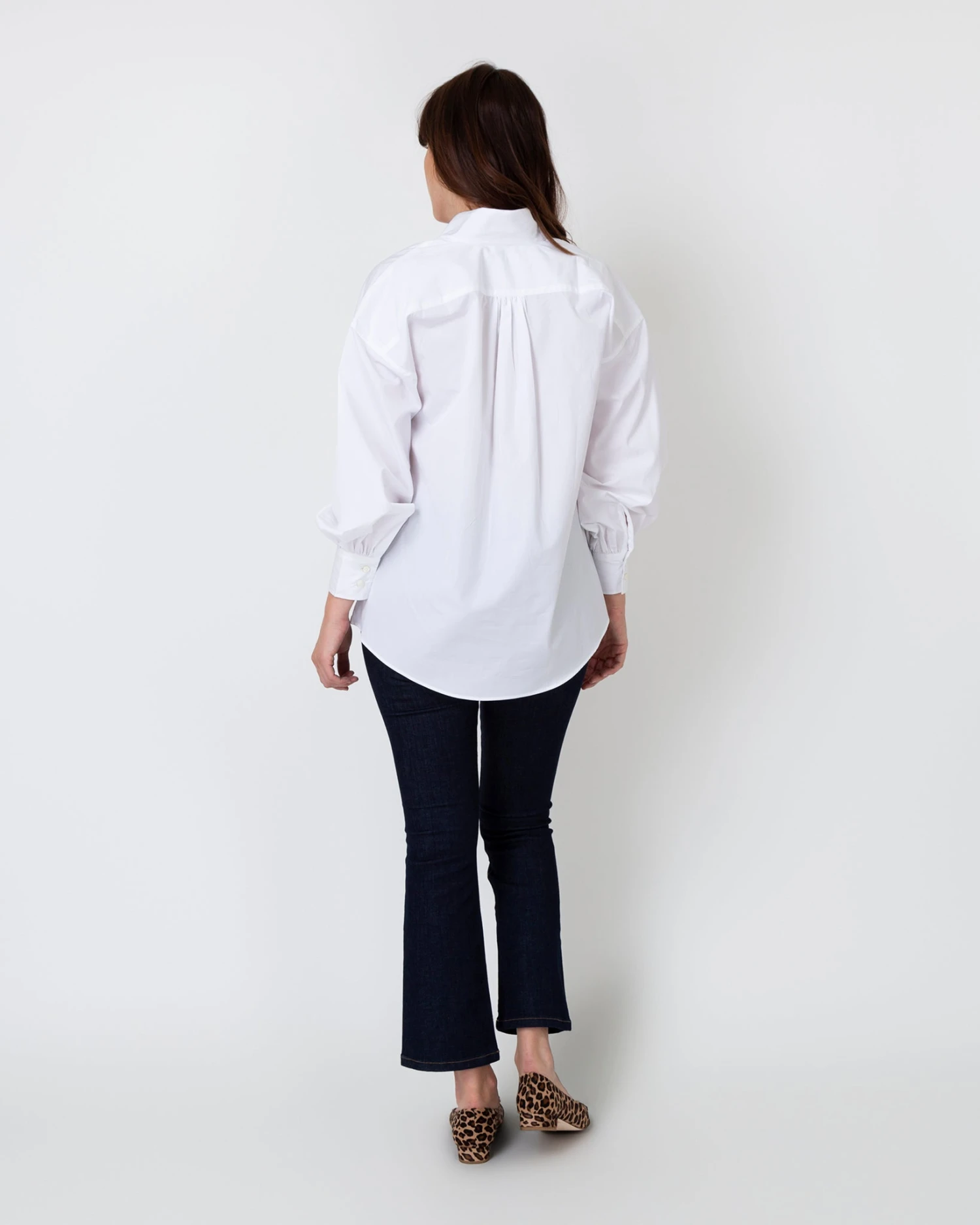 Anaya Popover Shirt In White Poplin 5 Anaya Popover Shirt In White Poplin - Image 5