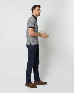 Rally Polo Sweater In Navy/Chalk Stripe Cotton -ULLA JOHNSON SHOP S39889 1542