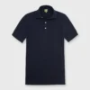 Rally Polo Sweater In Navy Cotton