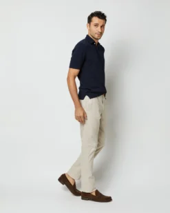 Rally Polo Sweater In Navy Cotton 13 Rally Polo Sweater In Navy Cotton -ULLA JOHNSON SHOP S39890 5879