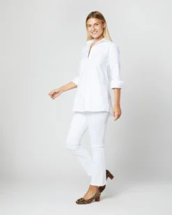 Designer Tunic In White Roxford -ULLA JOHNSON SHOP S4669 295