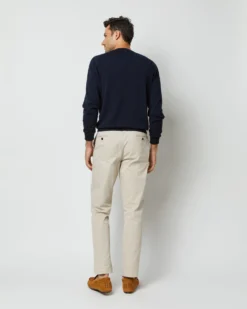 Crewneck Sweater In Navy Cotton -ULLA JOHNSON SHOP S48620 5702