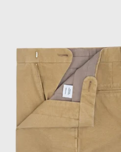 Garment-Dyed Sport Trouser In British Khaki Canvas -ULLA JOHNSON SHOP S51480 3