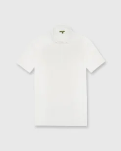 Rally Polo Sweater In Chalk Cotton