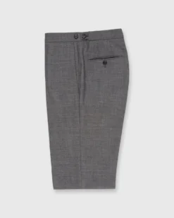 Pleated Dress Trouser In Mid-Grey High-Twist -ULLA JOHNSON SHOP S57173 1