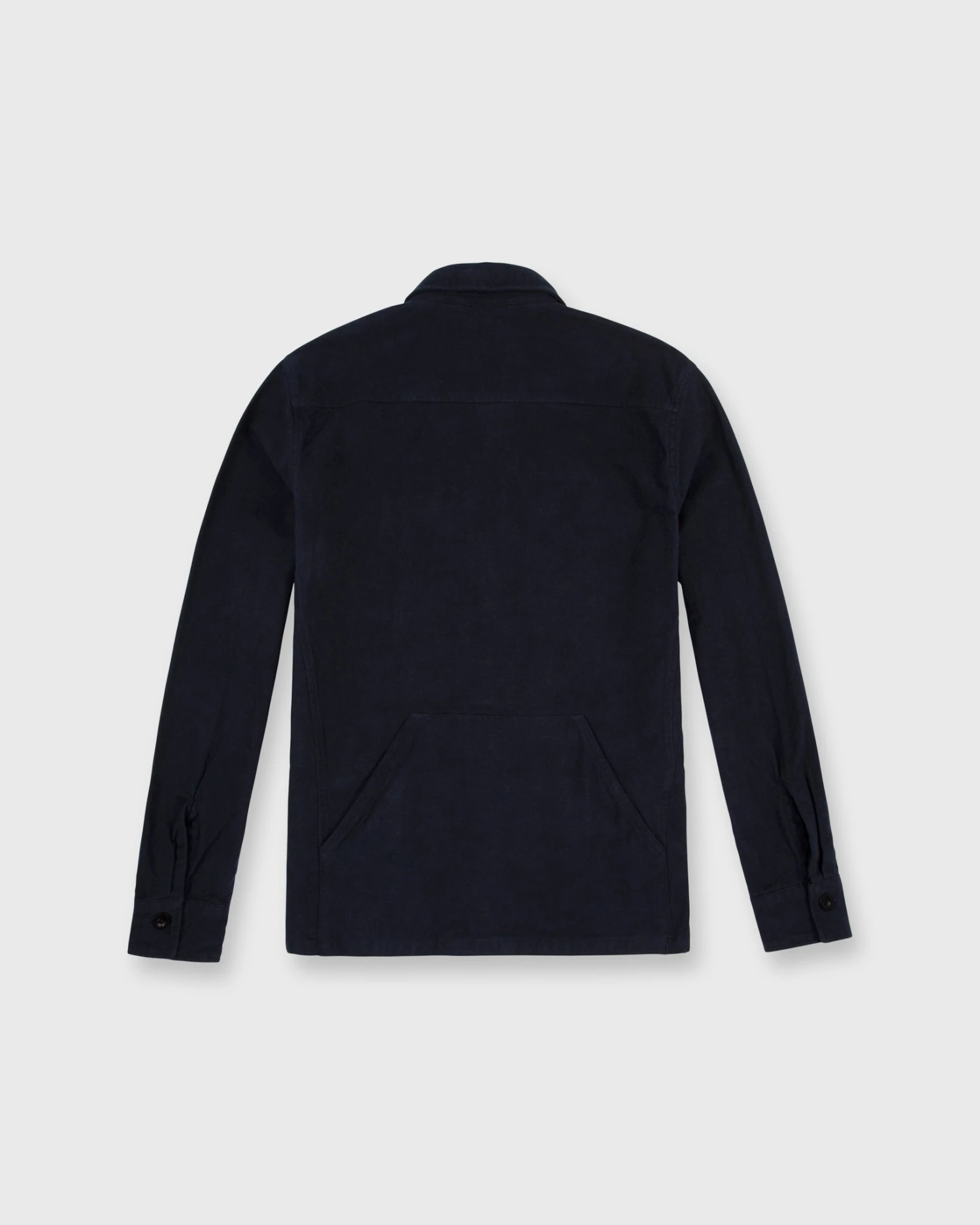 Military Jacket In Navy Flannel 2 Military Jacket In Navy Flannel - Image 2