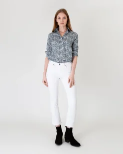 Tomboy Popover Shirt In Blue Multi June's Meadow Liberty Fabric -ULLA JOHNSON SHOP S57988 5
