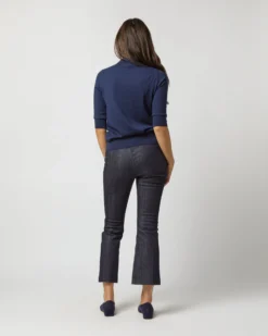 Natasha Polo Sweater In Navy Cashmere 13 Natasha Polo Sweater In Navy Cashmere -ULLA JOHNSON SHOP S58302 4663