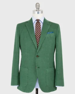 Garment-Dyed Kincaid No. 1 Jacket In Grass Cotolino Twill
