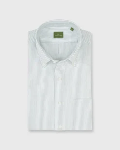 Button-Down Sport Shirt In Lovat University Stripe Oxford