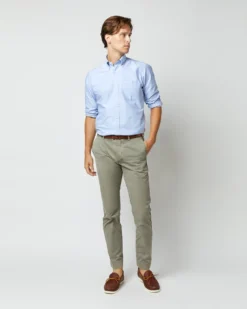 Garment-Dyed Field Pant In Spring Olive Lightweight Twill -ULLA JOHNSON SHOP S61544 7072