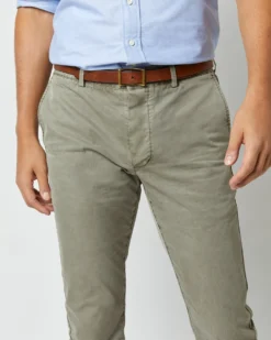 Garment-Dyed Field Pant In Spring Olive Lightweight Twill -ULLA JOHNSON SHOP S61544 7089