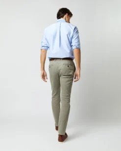 Garment-Dyed Field Pant In Spring Olive Lightweight Twill -ULLA JOHNSON SHOP S61544 7155