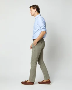 Garment-Dyed Field Pant In Spring Olive Lightweight Twill -ULLA JOHNSON SHOP S61544 7169