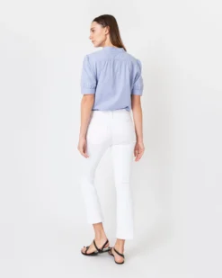 A.P.C. Ilna Blouse In Light Blue -ULLA JOHNSON SHOP S61826 5