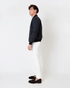 Bomber Jacket In Navy Dry Waxed Cotton 14 Bomber Jacket In Navy Dry Waxed Cotton -ULLA JOHNSON SHOP S63695 6