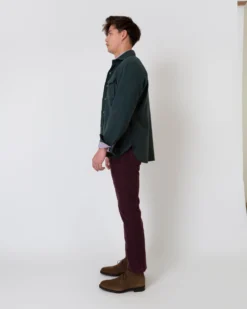 CPO Shirt In Heathered Forest Flannel -ULLA JOHNSON SHOP S63720 4