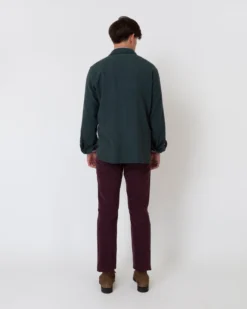 CPO Shirt In Heathered Forest Flannel -ULLA JOHNSON SHOP S63720 7