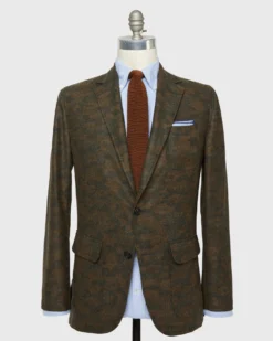 Butcher Jacket In Brown/Olive Camo Flannel