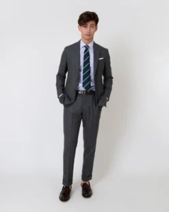 Kincaid No. 3 Jacket In Mid-Grey Flannel -ULLA JOHNSON SHOP S63740 6