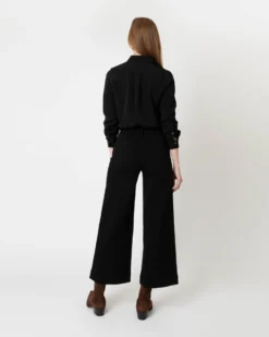Icon Blouse In Black Silk Crepe De Chine -ULLA JOHNSON SHOP S64873 6