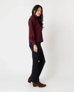 Violet Top In Red/Navy Houndstooth Brushed Knit -ULLA JOHNSON SHOP S64927 5