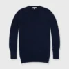Cydney Boyfriend Crewneck Sweater In Navy Cashmere