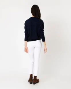 Cydney Boyfriend Cardigan In Navy Cashmere -ULLA JOHNSON SHOP S64948 2 a4bf4207 100c 480d 9981 d7fc5ac10ec3