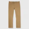 Garment-Dyed Sport Trouser In British Khaki High Ridge Twill