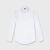 Western Work Shirt In White Poplin