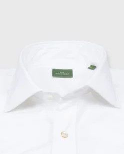 Western Work Shirt In White Poplin -ULLA JOHNSON SHOP S66436 3