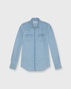 Western Shirt In Extra Lightwash Denim