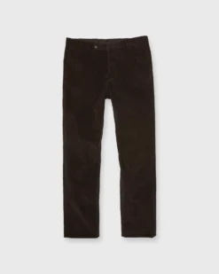 Garment-Dyed Sport Trouser In Chocolate Corduroy