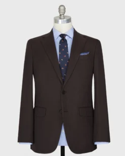 Virgil No. 2 Jacket In Chocolate Monk's Cloth