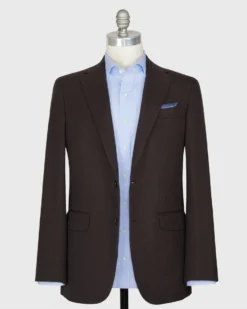 Virgil No. 2 Jacket In Chocolate Monk's Cloth -ULLA JOHNSON SHOP S68706 3