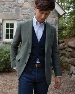 Virgil No. 2 Jacket In Spruce Monk's Cloth -ULLA JOHNSON SHOP S68708