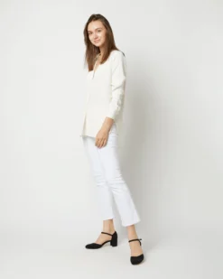 Nyala Blouse In Ivory Silk Crepe De Chine -ULLA JOHNSON SHOP S70503 2254