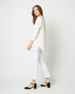 Nyala Blouse In Ivory Silk Crepe De Chine -ULLA JOHNSON SHOP S70503 2263