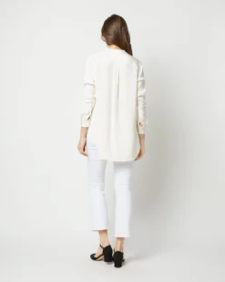 Nyala Blouse In Ivory Silk Crepe De Chine -ULLA JOHNSON SHOP S70503 2271