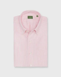 Button-Down Sport Shirt In Sriracha University Stripe Oxford