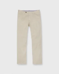 Garment-Dyed Sport Trouser In Khaki Lightweight Twill