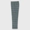 Dress Trouser In Grey/Lovat Mix Plaid Flannel