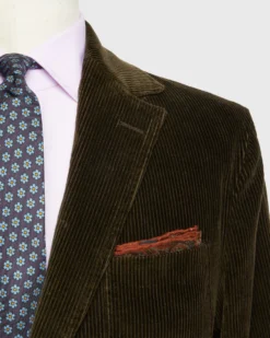 Butcher Jacket In Chocolate Corduroy -ULLA JOHNSON SHOP S70991 60