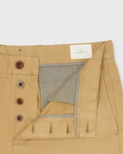 Garment-Dyed Field Pant In British Khaki Lightweight Twill -ULLA JOHNSON SHOP S71018 248