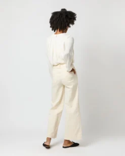 Alex Top In Ivory Double Georgette Silk -ULLA JOHNSON SHOP S71360 2807