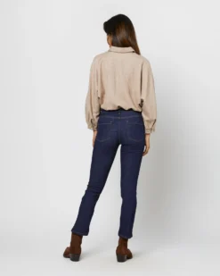 Volume Kimono Shirt In Camel Brushed Herringbone -ULLA JOHNSON SHOP S71415 4459